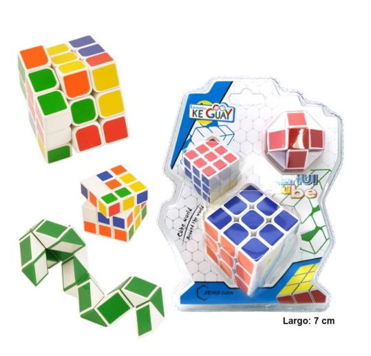 Kostka JieHui 3x3x3+snake 3-set bílý