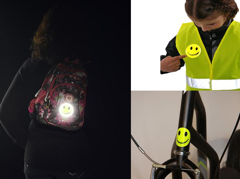 Reflexní samolepky Smajlíci, SMAJLÍK 4 ks