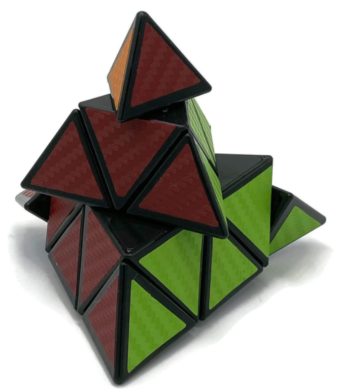 Kostka Pyramida JieHui Carbon černá