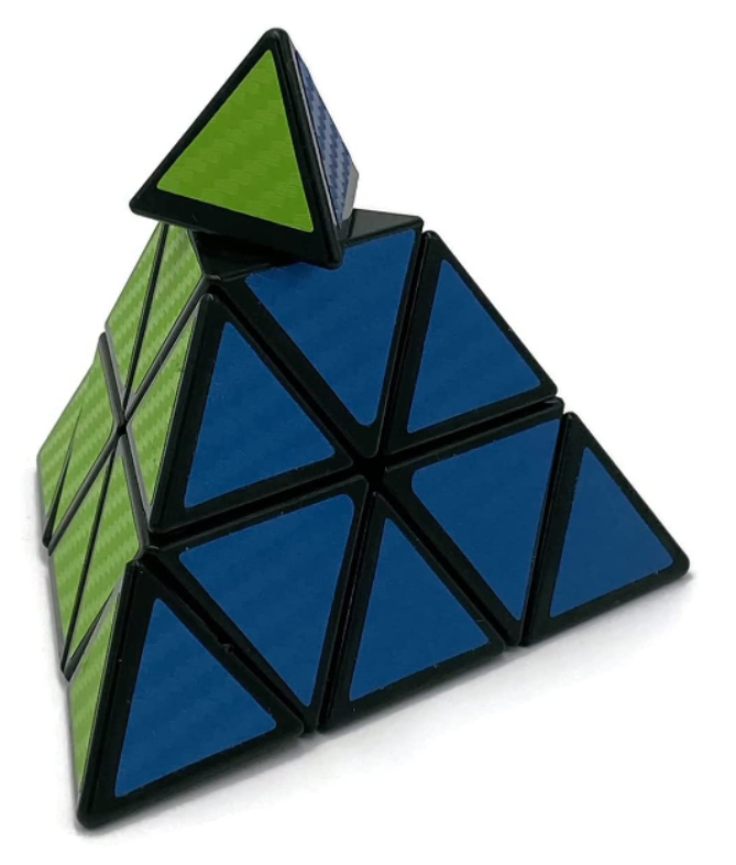 Kostka Pyramida JieHui Carbon černá