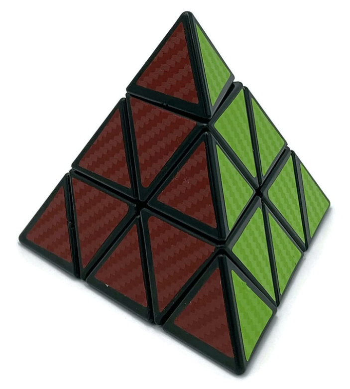 Kostka Pyramida JieHui Carbon černá