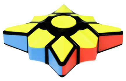 Cube Fidget Finger 1x3x3 Spinner černý