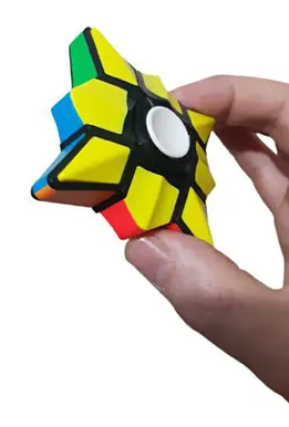 Cube Fidget Finger 1x3x3 Spinner černý