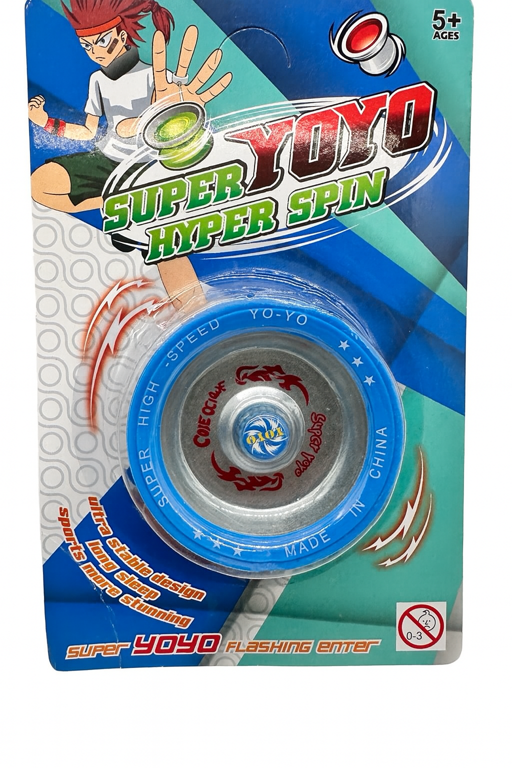 Jojo plastové-super yoyo hyper spin modré 