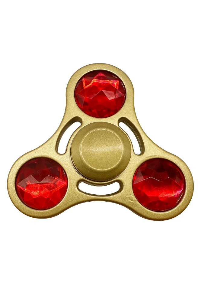 Zlatý fidget spinner HQ žlutý diamant