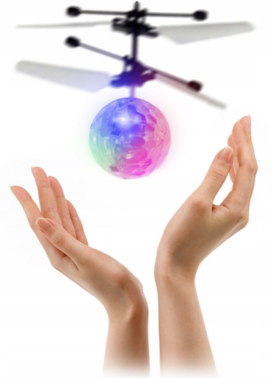 Létající spinner koule – interaktivní heli-ball barevná