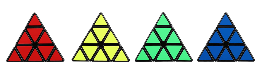 Rubikova kostka Pyramida Magic Cube černá