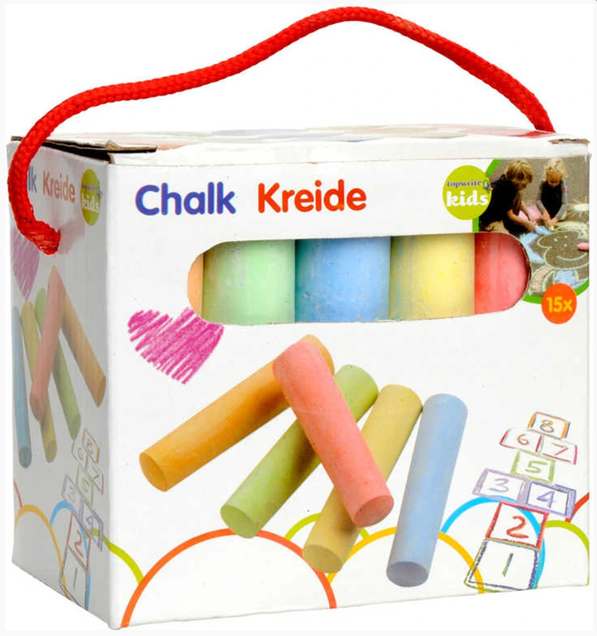 Křídy barevné chodníkové 15ks