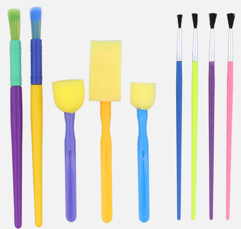 Paint Brush Set Sada štětců pro děti 9ks
