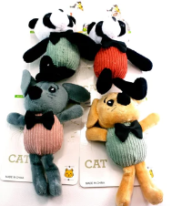 Plyšová myš s motýlkem