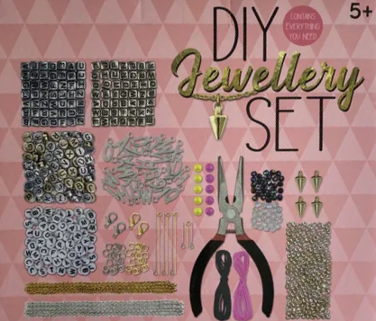 Sada korálků v růžových odstínech AVEC – Luxury Beads Box s nářadím a doplňky