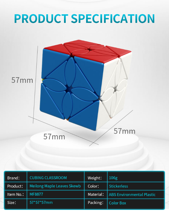 MoYu MoFangJiaoShi Meilong Ivy Skewb 6 colors
