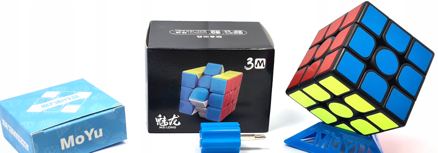 Kostka 3x3x3 MoYu MoFangJiaoShi Meilong Magnetic černá