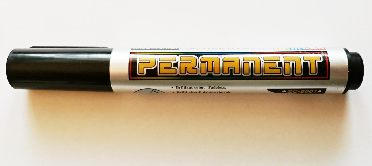 Permanent Marker kulatý černý