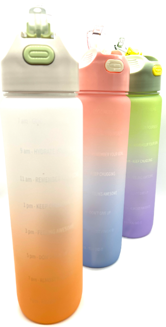 MOTIVAČNÍ FITNESS LAHEV NA PITÍ S ODMĚRKOU (1 L) 