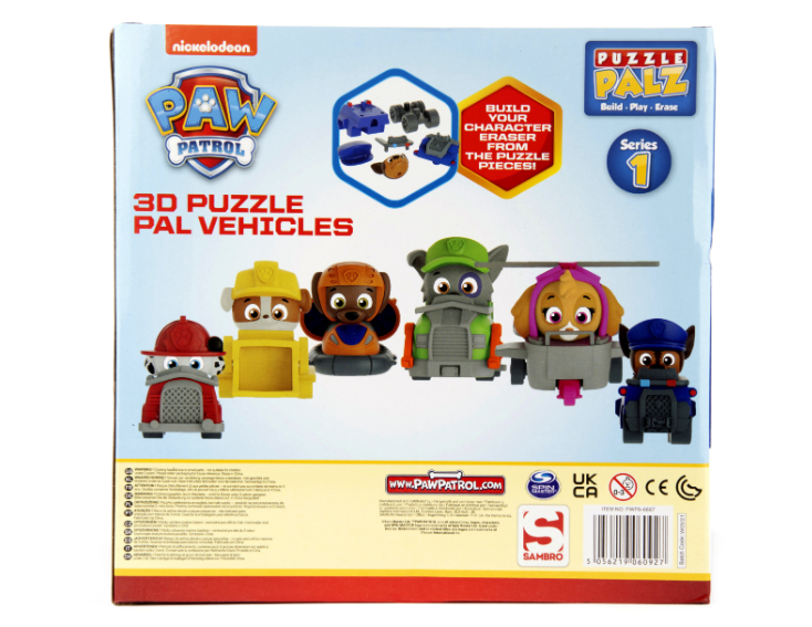 Gumová autíčka Paw Patrol, Tlapková patrola