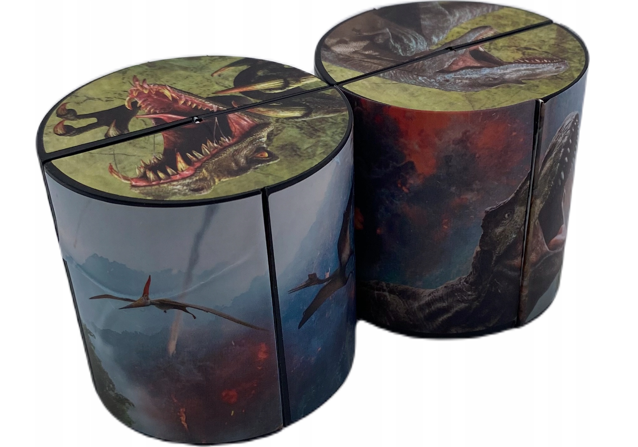 Geometric Magic Cube 3D Dino