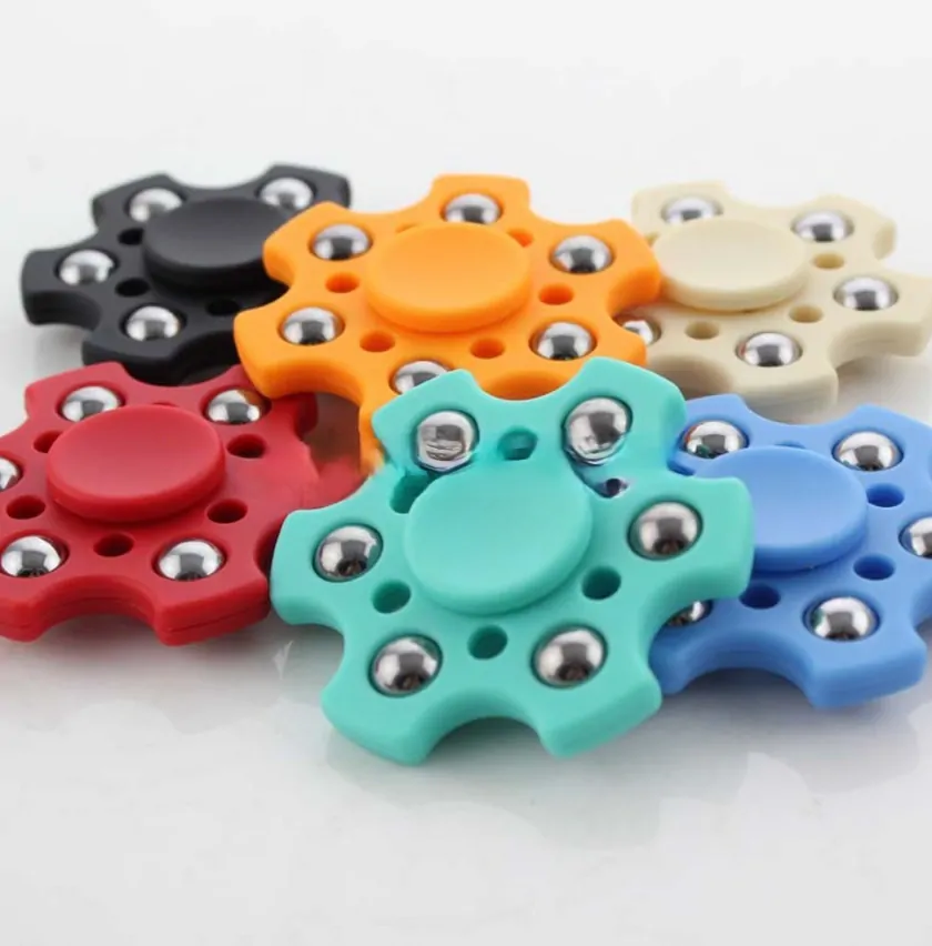 Fidget Spinner 6tiramenný žlutý