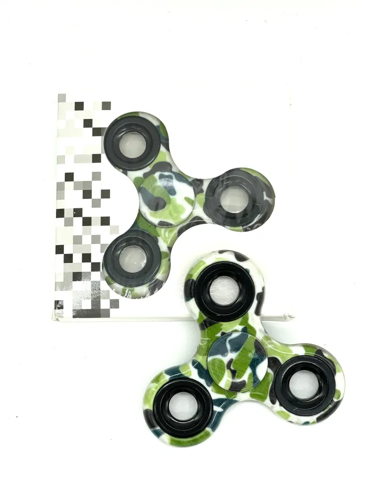 Antistresový Fidget Spinner Maskáč bílý