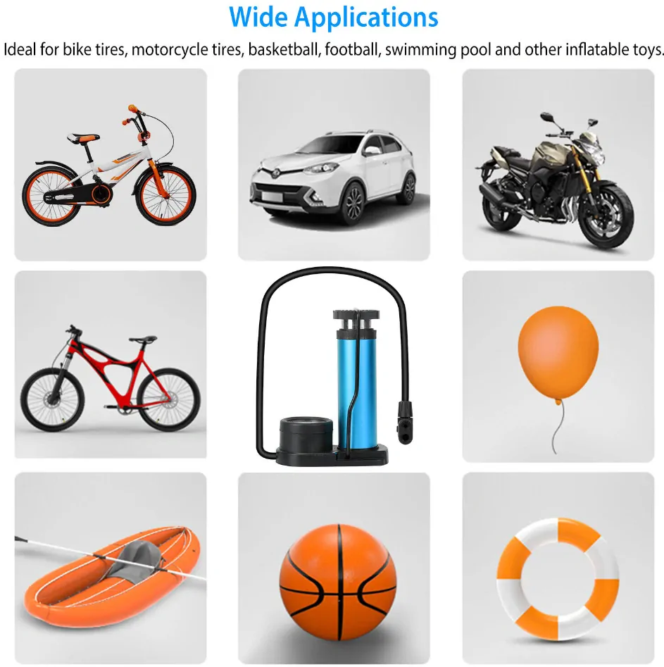 Nožní pumpička s ukazatelem tlaku