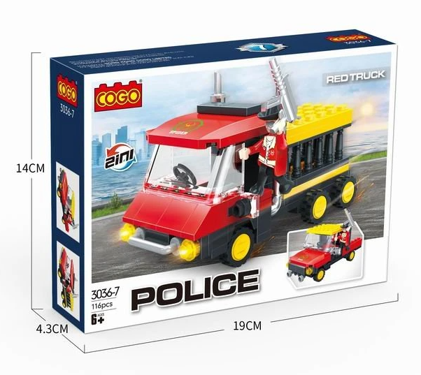 COGO Policie Red Truck 116 ks