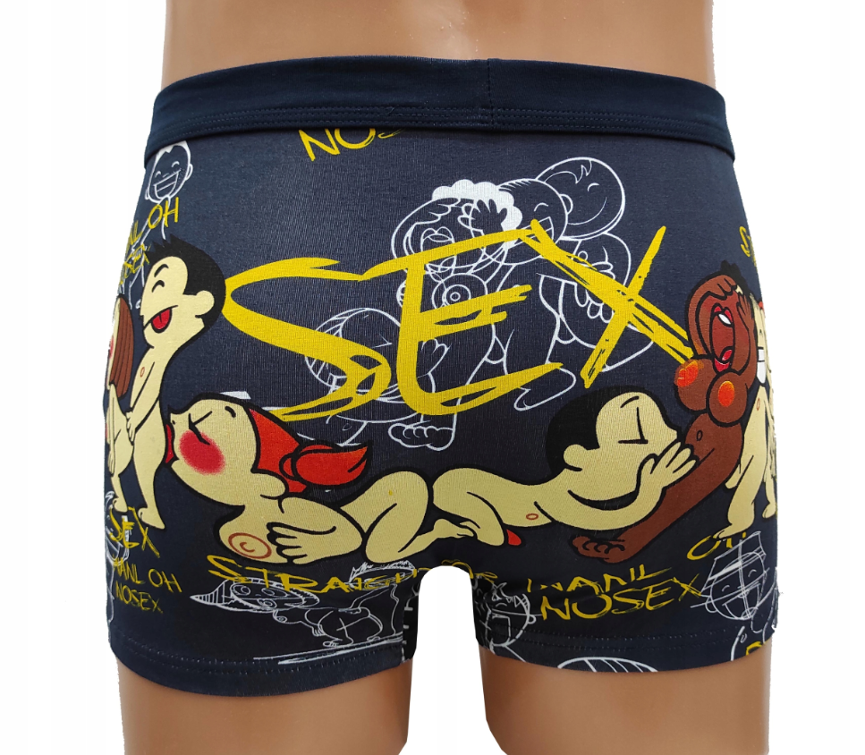 Bavlněné boxerky Miego Sex, tmavě modré