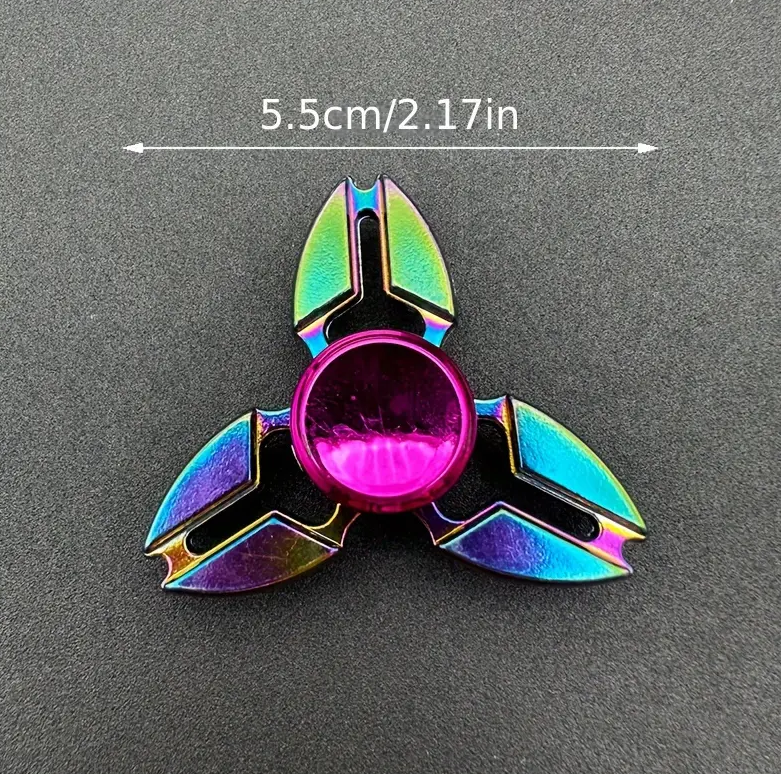 Kovový spinner duhový Crab