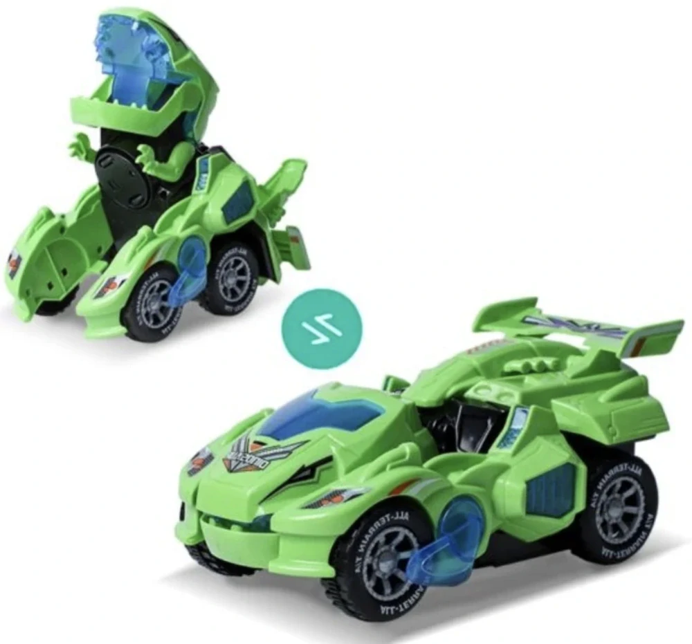 Auto Transformers Dino - jezdí, svítí a vydává zvuky - Zelený