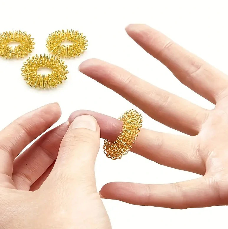 Zlatý akupunkturní prsten 1 ks