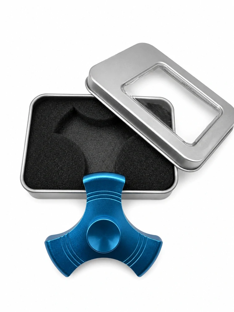 Fidget Spinner, Ufo 2, modré