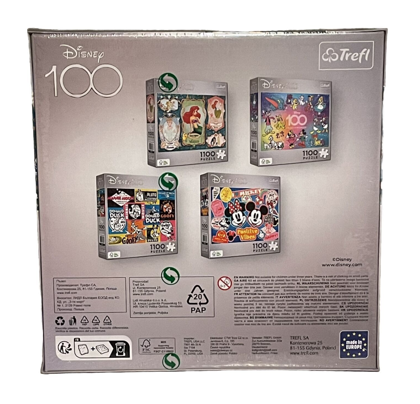 Puzzle 1100 ks, Disney 100 Mickey