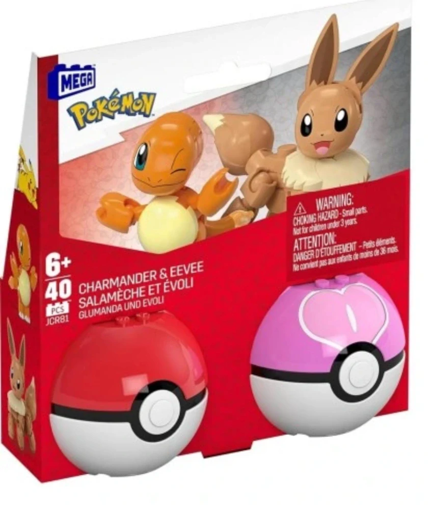 Mattel Mega Construx Pokémon CharmaMega Construx Pokémon Charmander & Eevee 40 ks