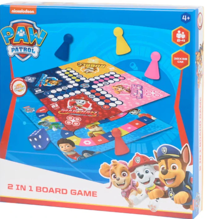 Paw Patrol, Tlapková patrola, Desková hra 2 v 1