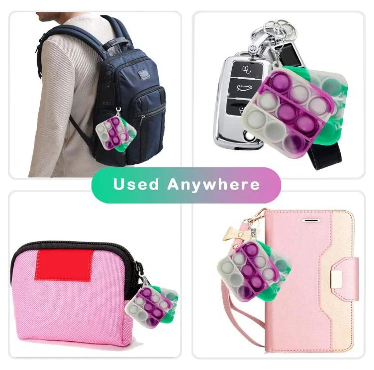 Pop It- klíčenka s poutkem Rainbow Among