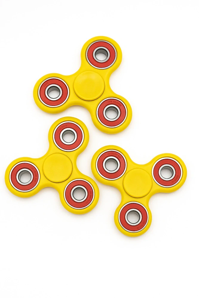 Fidget Spinner, žlutý a červený