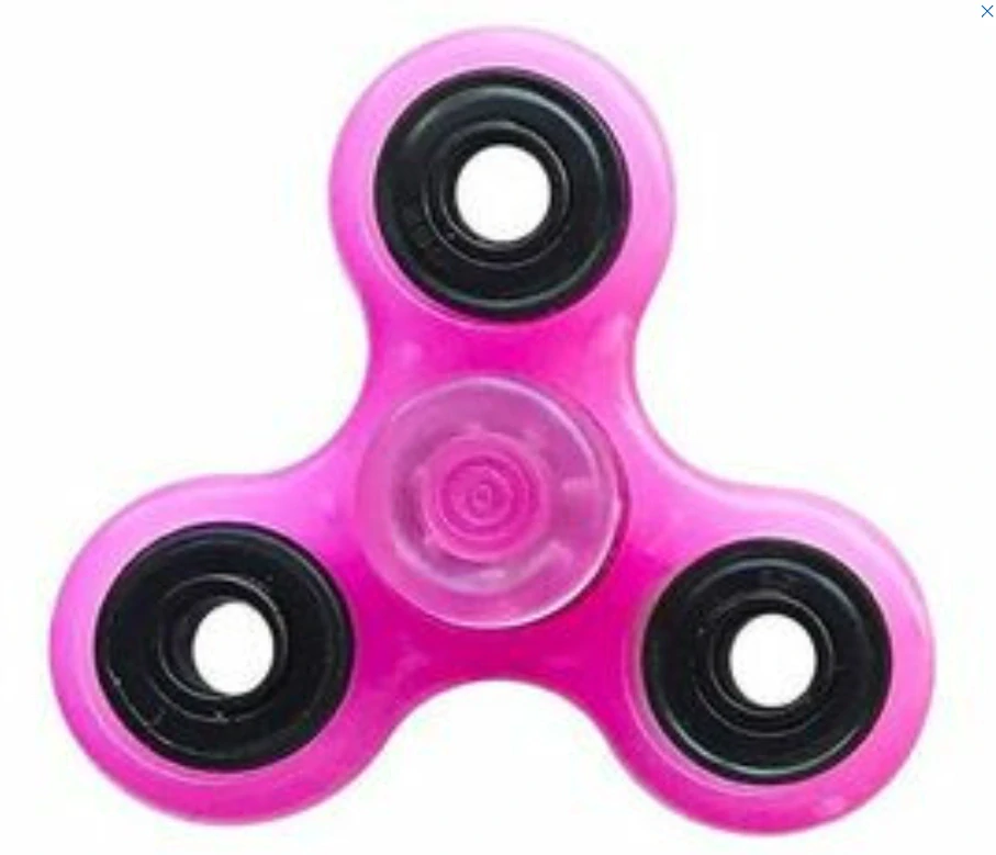 Fidget Spinner, plastový růžový