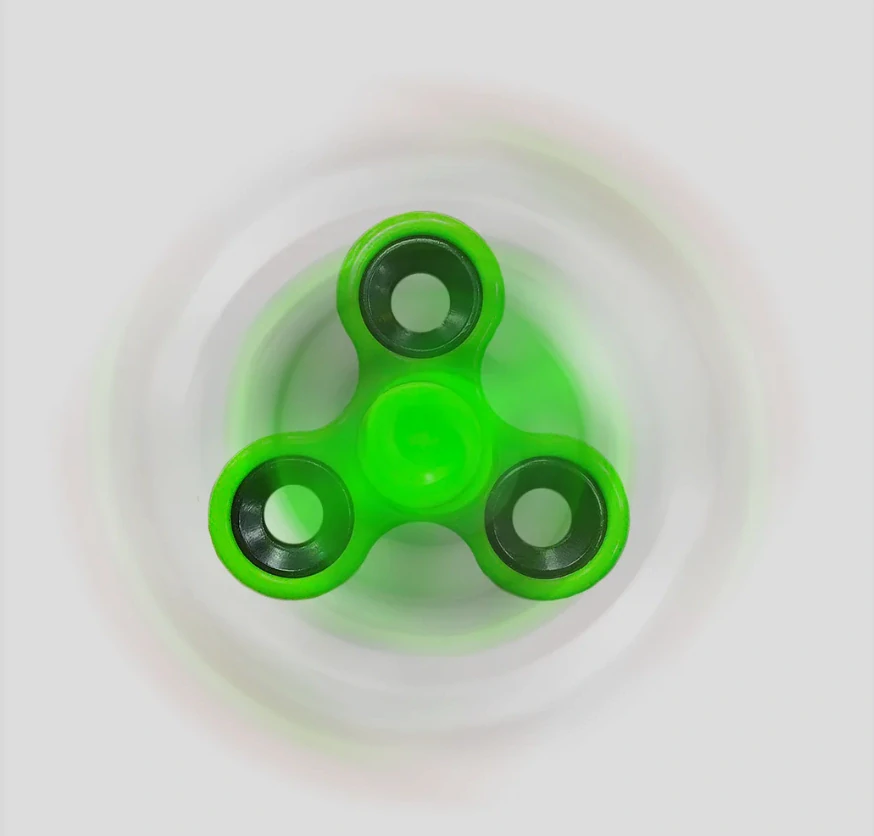 Fidget Spinner, plastový zelený