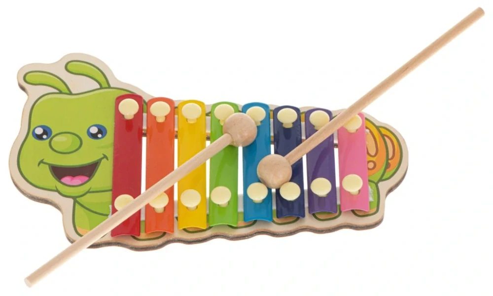 Xylofon, Dětský cimbál housenka 