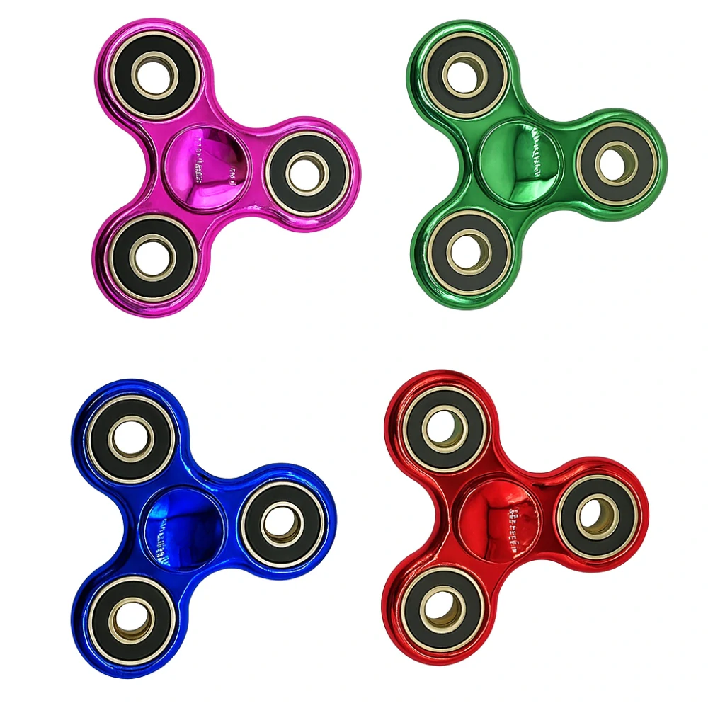 Fidget Spinner, 4ložiskový metalický modrý