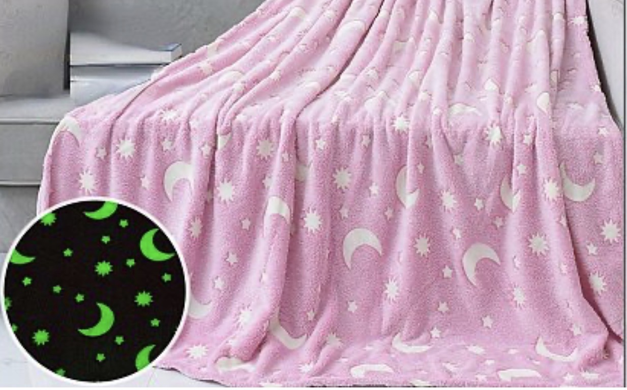 Dětská svítící deka Magic – Glow in the Dark růžová