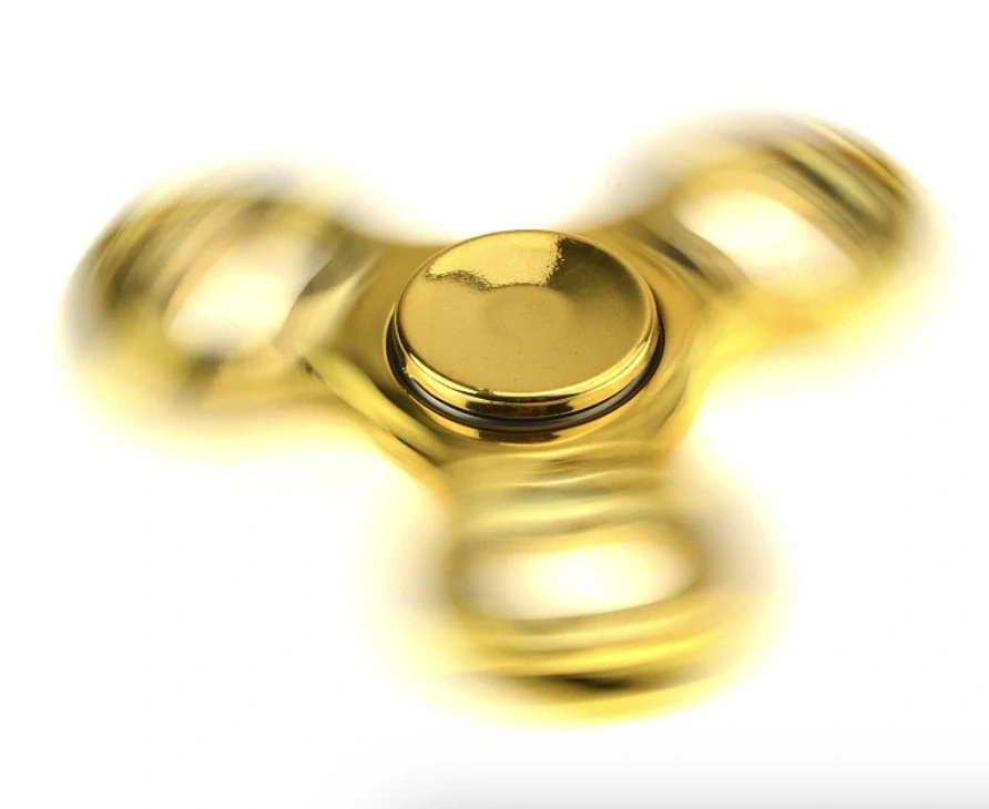 Fidget Spinner metalický zlatý