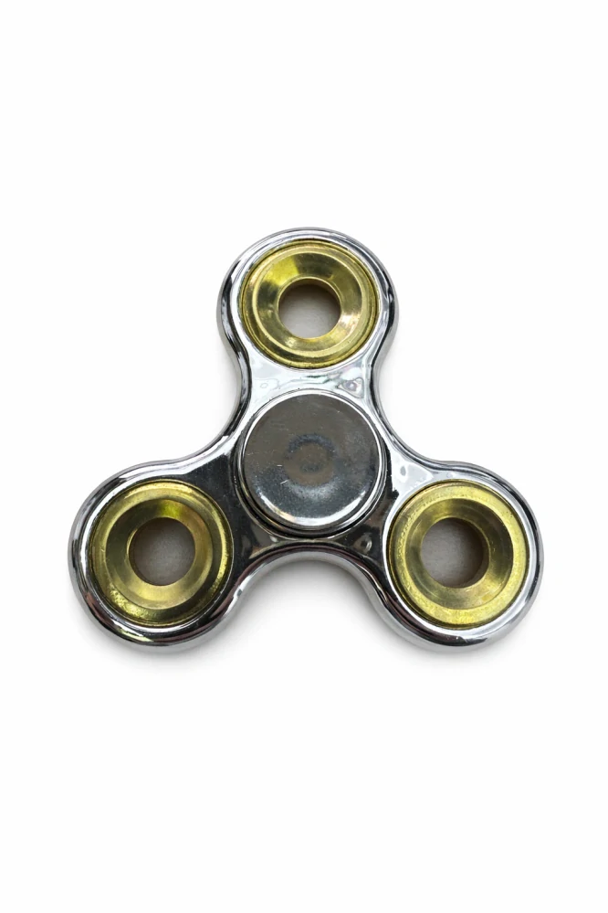 Fidget Spinner metalický stříbrný