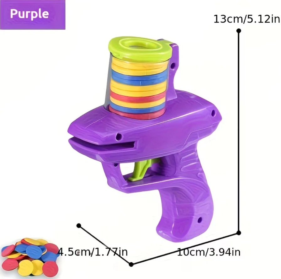 Dětská pistole s měkkými střelami, fialová