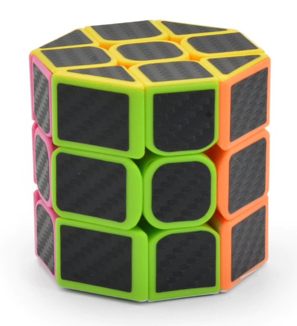 Rubikova kostka Octagonal Barrel 3x3 Magic Cube Carbon