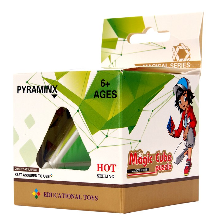 Rubikova kostka Pyraminx Magic Cube bílá