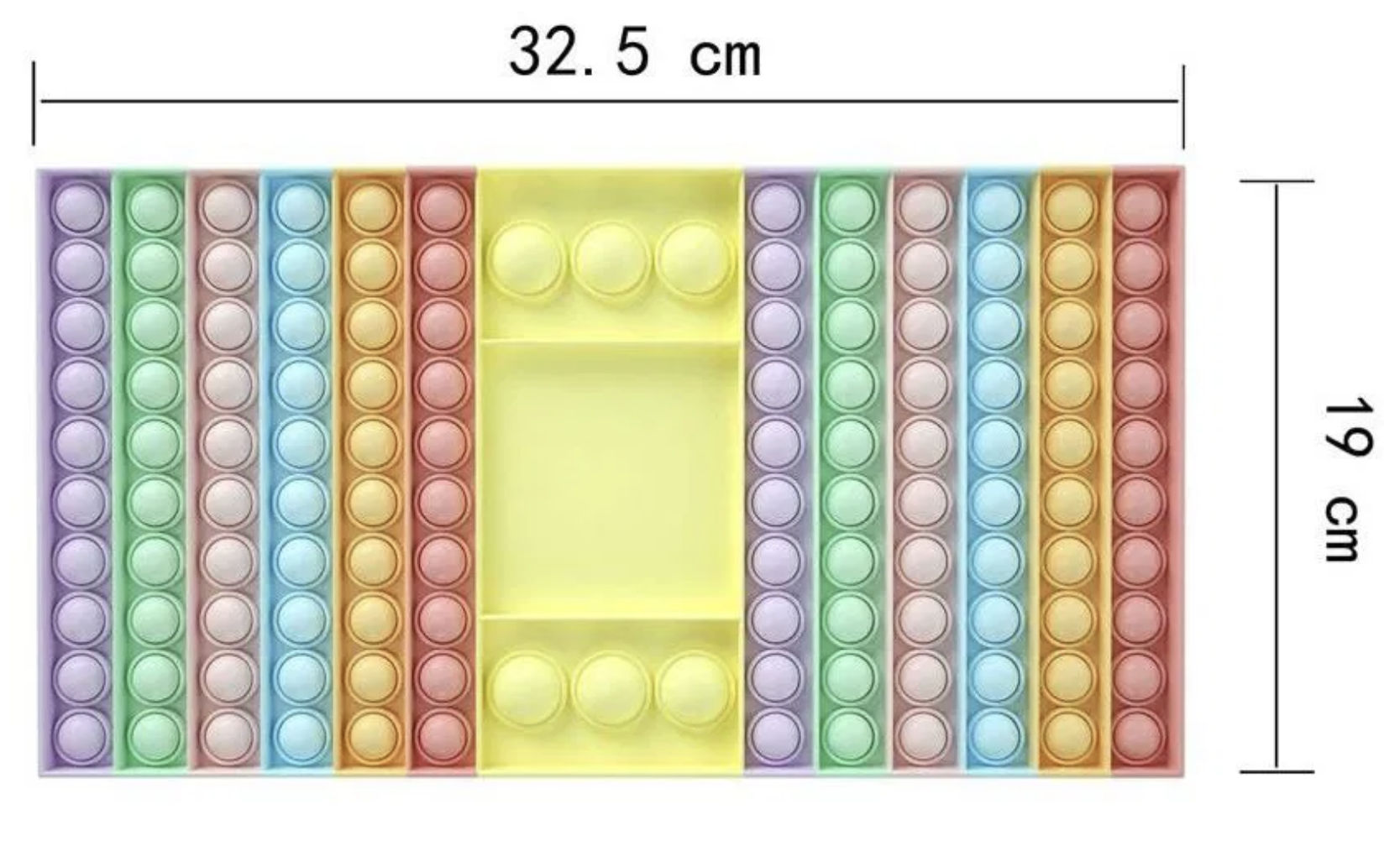 Pop it Rainbow antistresová hra barevná