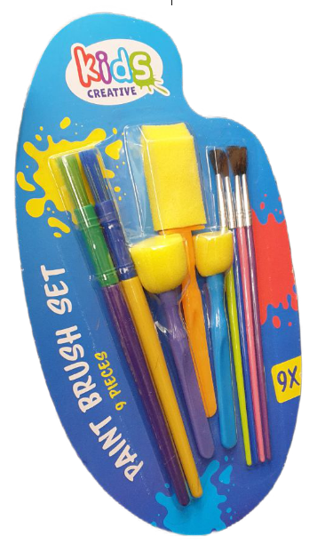 Paint Brush Set Sada štětců pro děti 9ks