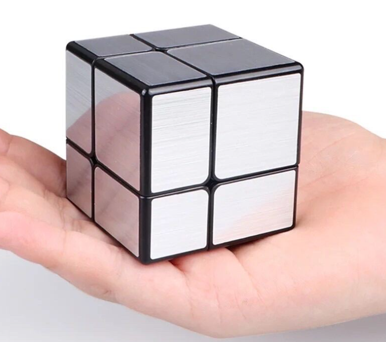 Mirror Cube QiYi 2x2 stříbrný