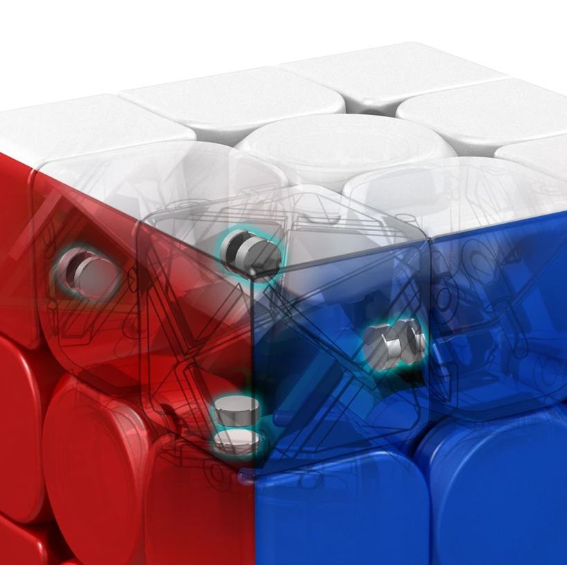 Kostka 3x3x3 MoYu MoFangJiaoShi Meilong Magnetic černá