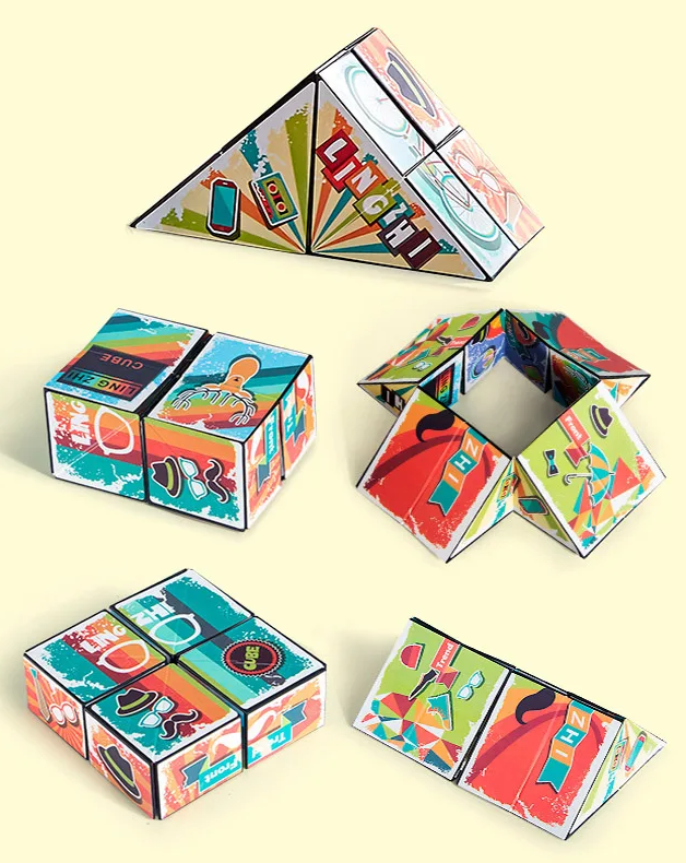 Geometric Magic Cube 3D Cube
